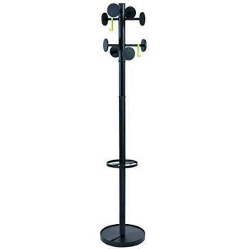 Appendiabiti Alba Stan3, Nero, 8 Posti, Dimensioni 175x37 cm