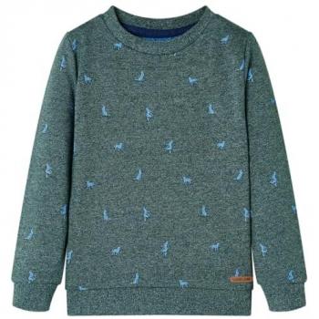 Sudadera Día y Noche para niños verde oscuro melange 140