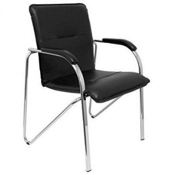 Piqueras Y Crespo Balsa Stuhlset 2er schwarz Kunstleder verchromt