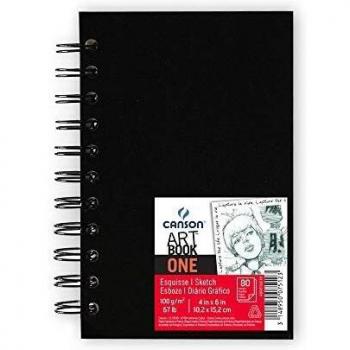 Canson Art Book One, 10,2 x 15,2 cm, weiß