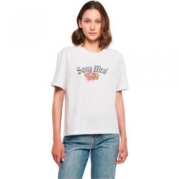 Dámský Bílý T-Shirt s motivem Sassy Meal