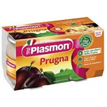 Purée de Prune Omogène Plasmon 6 x 104 g