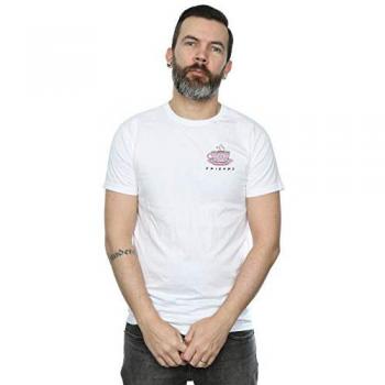 Friends Camiseta Pecho Taza Café Hombre XXL Blanca