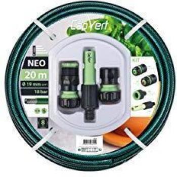 Rallonge de tuyau d'arrosage NEO 19 x 20 mm avec capuchon vert