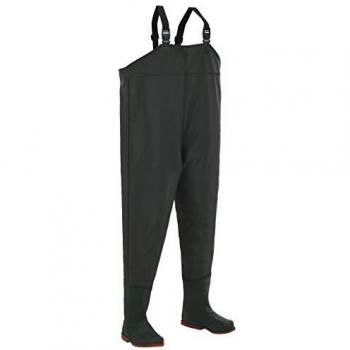 Día y Noche Vadeador Impermeable con Botas Verde Talla 46