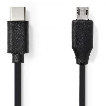 Nedis USB 2.0 Typ C auf Micro B Kabel 1,0 m