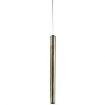 Lampada LED sospesa Oboe in alluminio e bronzo, temperatura colore 4000K, 3.5 W