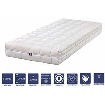 Sérum Réveil Matelas Mémoire 80x200 x 20 cm – Housse Lavable