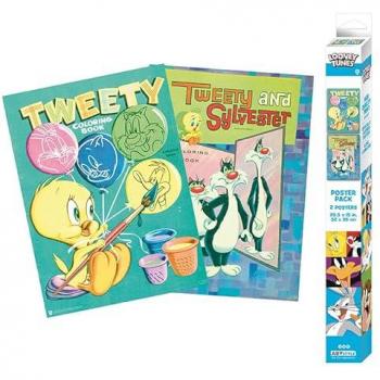 Looney Tunes Tweety & Sylvester Chibi Poster 2er Set