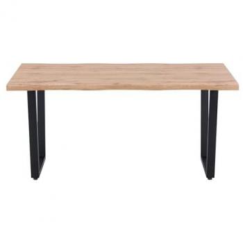 Dynamic24 Tisch aus Naturholz 160x90 cm