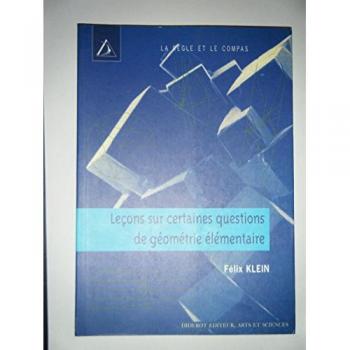 Lecons Sur Certaines Questions De Geometrie Elementaire