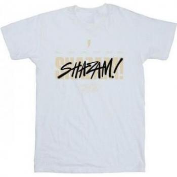 Shazam Fury Of The Gods Girls Vandalized Logo T-Shirt 5-6 Years Navy Blue