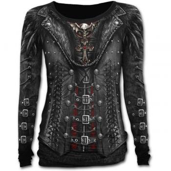 Top Donna Spiral. Gothess Wrap All Over Baggy Top
