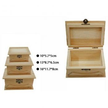 Set di 3 Scatole Matrioska in Legno Decoupage Ly-3038