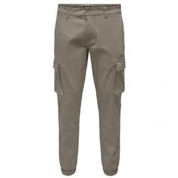 Taille haute cargo beige – ONSCAM CUFF LIFE – Homme