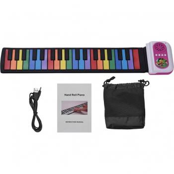 Musical Toy 37-Key Roll-Up Piano with Built-in Speaker