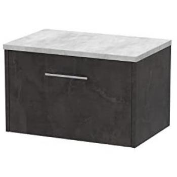 Metallic Slate Juno Wall Hung Vanity Unit