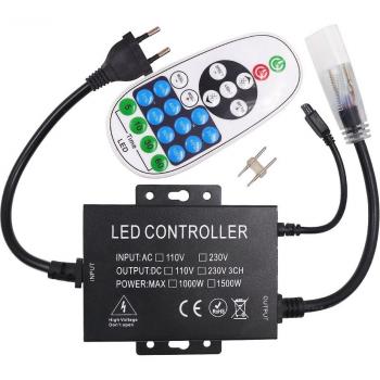 Bande de Néon LED 1500W avec Variateur et Télécommande IR 23 Touches