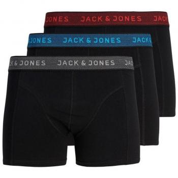 JACK & JONES JACWAISTBAND TRUNKS 3 PACK NOOS Bóxer, Gris