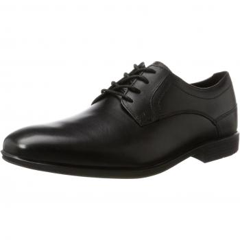 Rockport Scarpe Stringate, Plain Toe, Nero, 40.5 EU