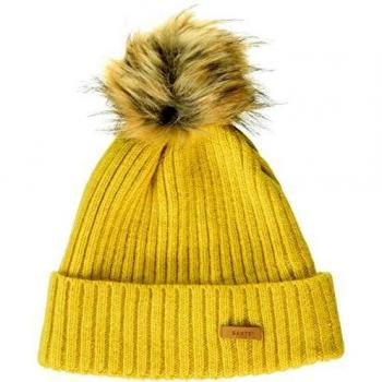 Barts Augusti Bonnet Béret, Jaune, Taille UNI