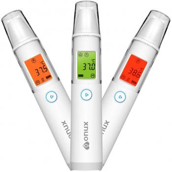Non-Invasive Forehead Digital Thermometer with Alarm, Suitable for Infants and Adults