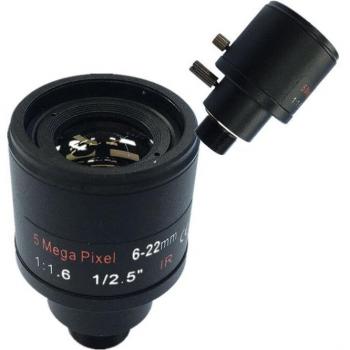 Varifocal CCTV Lens 1/2.5 inch 6-22mm F1.6 M12 Mount for Security Cameras
