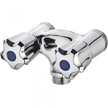 Robinet double parallèle mâle 15x21 (1/2)