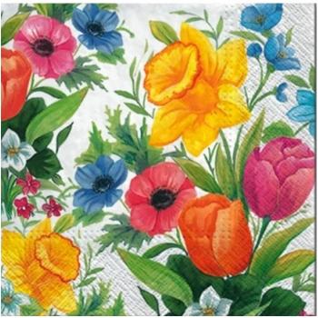 PAW Sp. z o.o. Motivservietten Frühling, Herbst, Sommer, Winter, (20 St), Tischdeko, Decoupage, Serviettentechnik geeignet