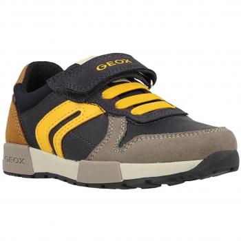 Tênis GEOX J846NC 0FUAU J ALFIER C0657 NAVY-YELLOW para Meninos e Meninas