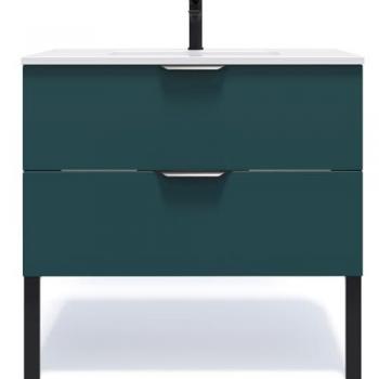 Meuble de salle de bain suspendu 90cm SOHO Bleu