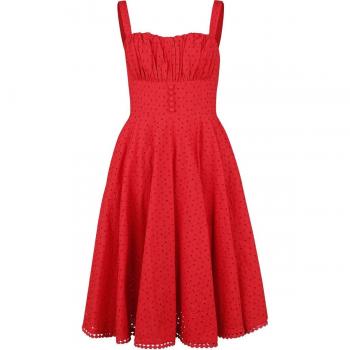Timeless London Abito Media Rosso Valerie Donna XS 4XL