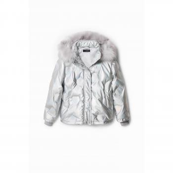 Doudoune enfants Desigual TIERRA Argenté 7 / 8 ans