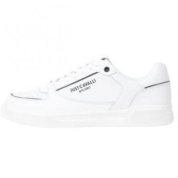 Just Cavalli sneakers Minimal in pelle con logo bianco