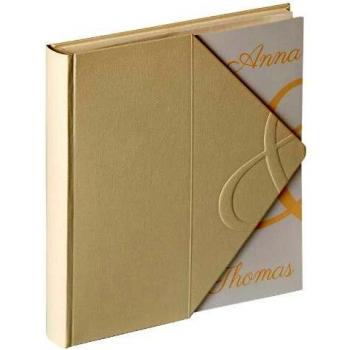 Álbum de Boda con Sobrepuesto Walther Design UH-138, 28 x 30,5 cm, 50 páginas Blancas, Crema