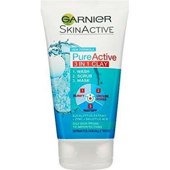 Pure Active 3in1 Clay Mask Scrub Wash Oily Skin 150ml