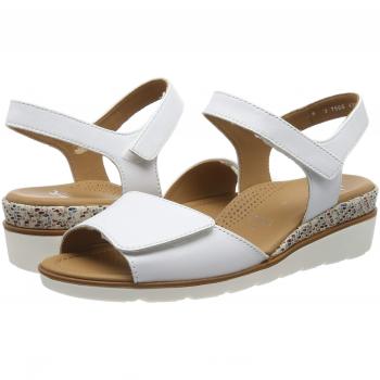 ARA Damen Lugano 1235709 Plateausandalen, Weiß, 38.5 EU