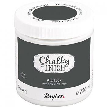 Rayher 38873000 Clear Varnish Ultramatt – 236 ml transparente Versiegelung