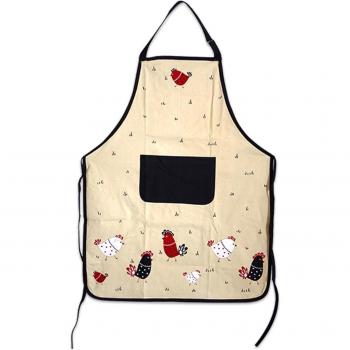 Taille 90×70 cm – Tablier cuisine couleur poule rouge