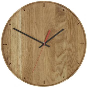 TFA Dostmann Oak Quartz Wall Clock 350 mm