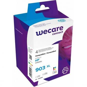 WECARE ARMOR Tintenpatrone Set für HP Officejet Pro 6960-6964, CMYK/HC, 1x30ml + 3x12ml