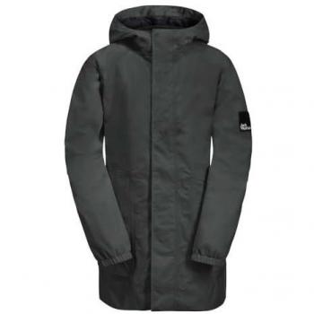 Jack Wolfskin Teenager-Wasserfestes Mantel „Parka Y“ – Kind, Gr. 164, Grün (Slate)