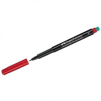 Faber-Castell 152321 Multimark permanent S Folienschreiber, rot