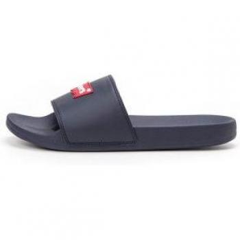 Levi's Faded Blue Slides with Batwing Patch for Men UK 9