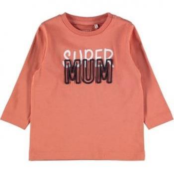 Camicia a maniche lunghe NBMDIRONNE color Albicocca Brandy