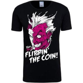 Schwarz‑Pink Two‑Face T-Shirt für Damen, Größe S