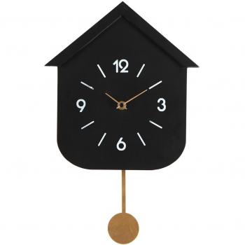 Orologio da parete pendolo nero 37,5 cm