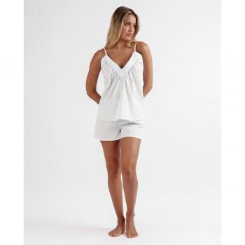 Admas Pijama Corto de Mujer con Tirantes en Plumetti