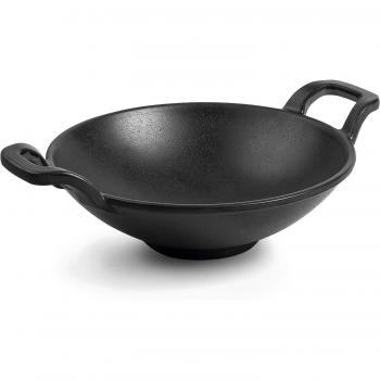 Lacor 18 cm Pfanne mit passendem Kochtopf, Schwarz