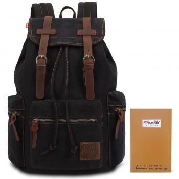 Sac à Dos d'École KAUKKO en Cuir et Canvas